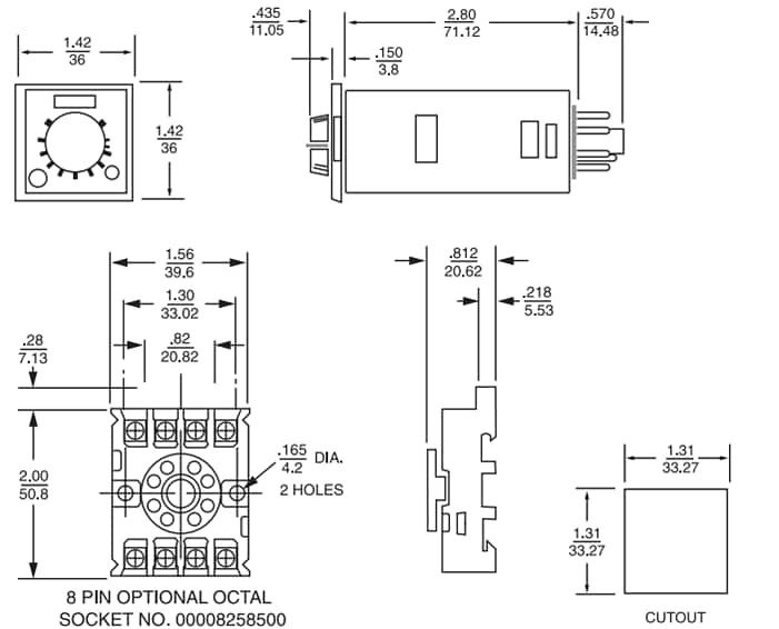 ATC Automatic Timing & Controls 339B Plug-In Adjustable Time Delay Relays